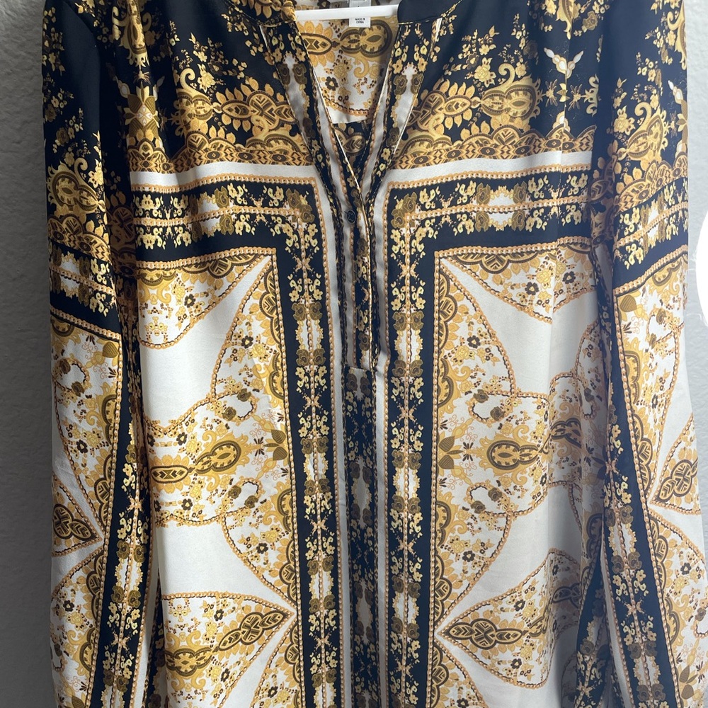 Versace inspired top, shirt,blouse